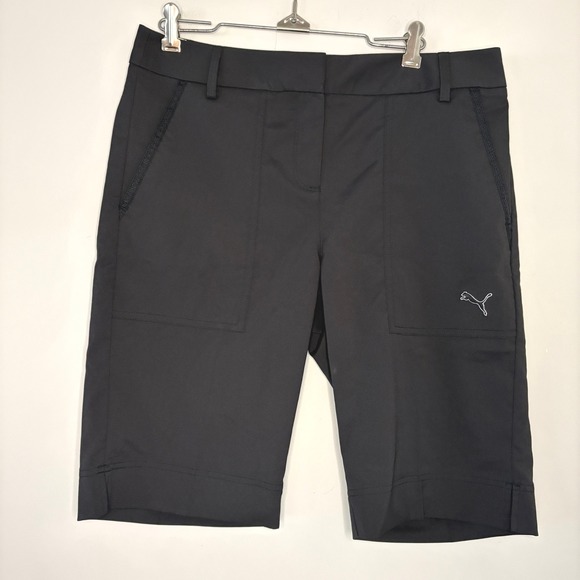 Puma Golf Shorts‎ Tech Pockets Performance Athletic Black Mens Size - Picture 8 of 9